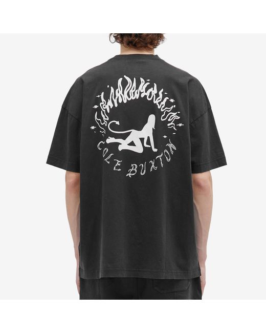Cole Buxton Black Flame T-Shirt for men