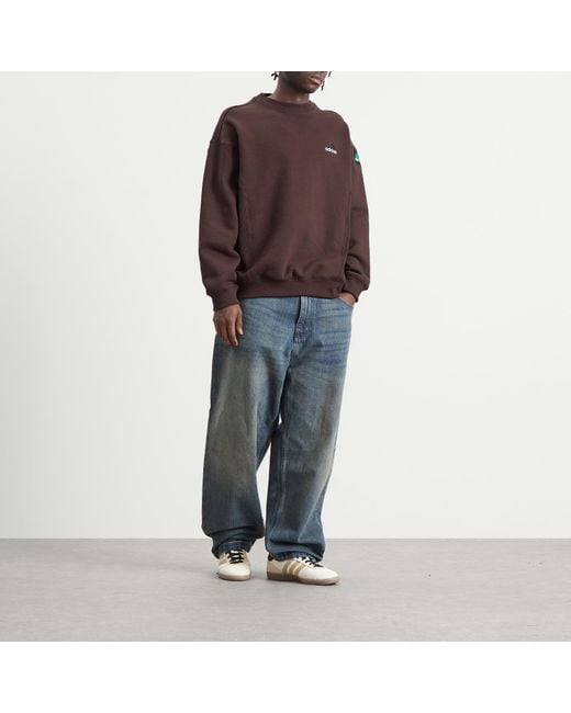 Adidas Brown Eqt Crew Sweatshirt