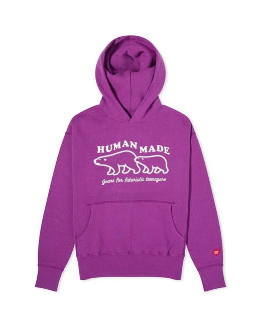 Human Made Purple Tsuriami Hoodie for men