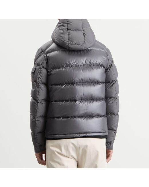 Moncler Gray Maya Mixed Materials Padded Jacket for men