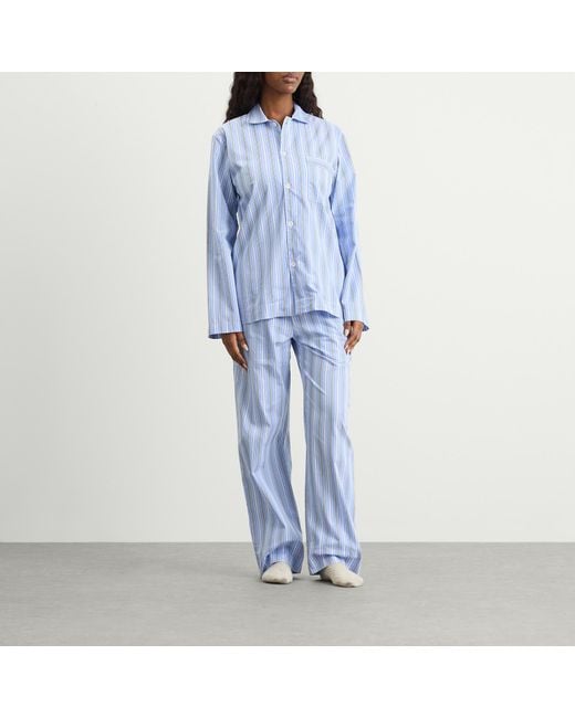 Tekla Blue Sleep Shirt