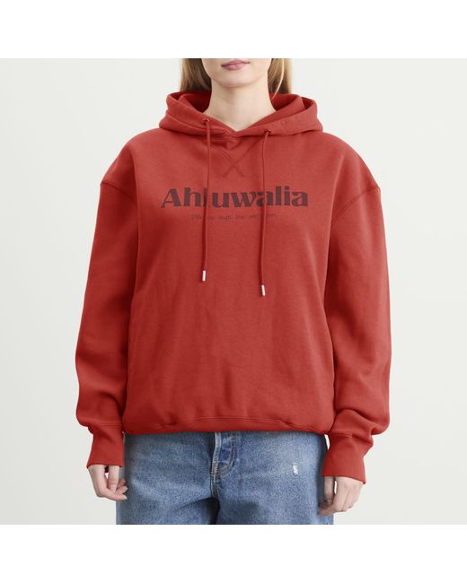 Ahluwalia Red Logo Hoodie