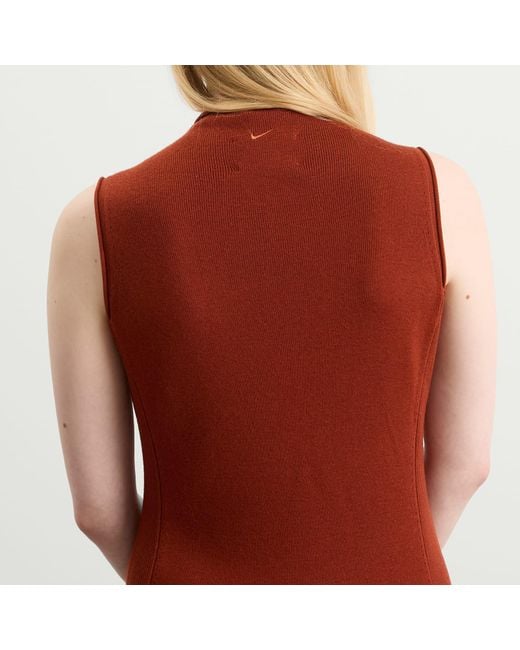 Nike Red Wool Classics Knit Dress