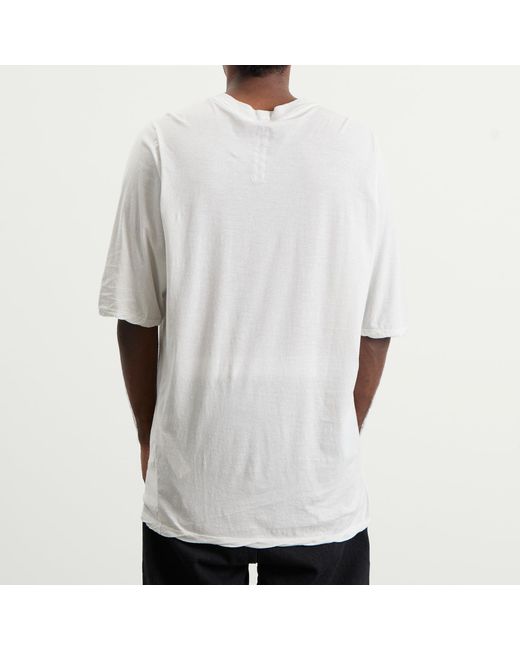 Rick Owens White Temple Of Love Jumbo T-Shirt for men