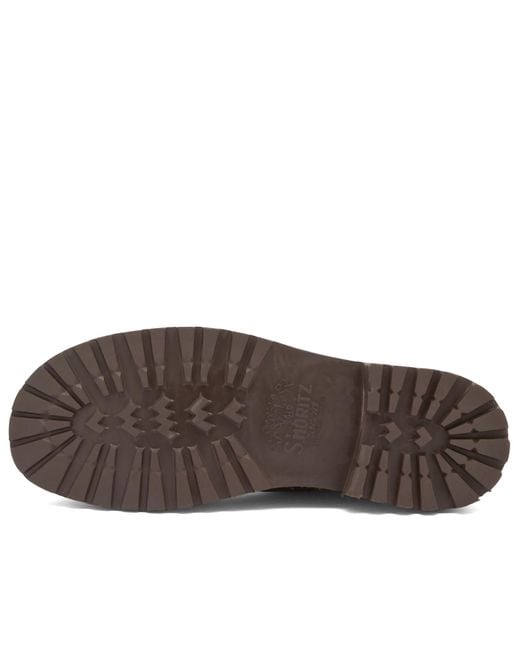 Astorflex Brown Beenflex Grain Leather Shoes for men