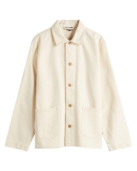 A.P.C. Natural Embroidered Kerlouan Work Jacket for men