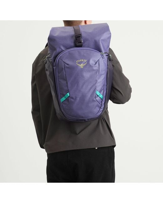 Osprey Blue Transporter Roll Top Backpack