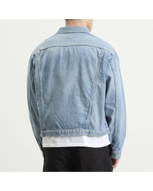 Unlikely Dry Goods Blue Time Travel Denim Trucker Jacket for men
