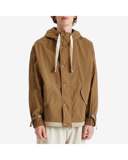 Merely Made Brown Trekking Wind Parka Jacket for men