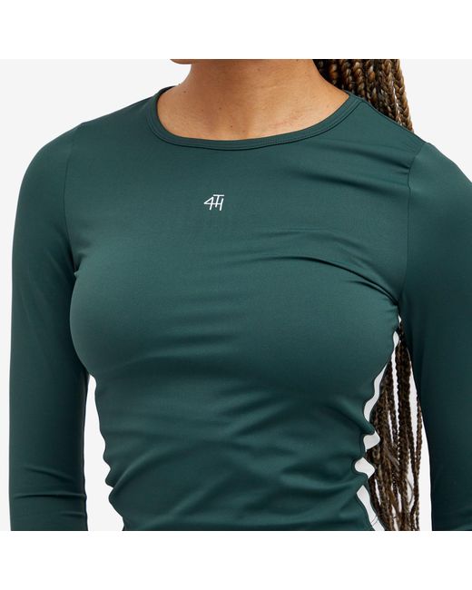 4th & Reckless Green Abby Active Long Sleeve Top