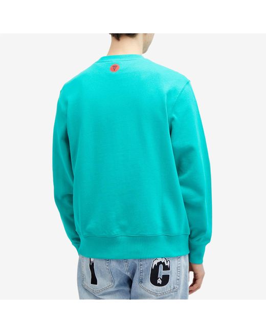 ICECREAM Blue Drippy Sweatshirt for men