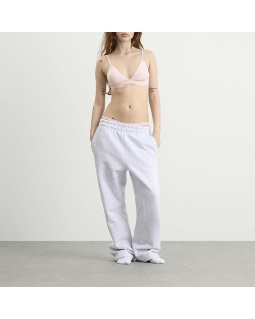 Calvin Klein Pink Icon Lightly Lined Triangle Bra