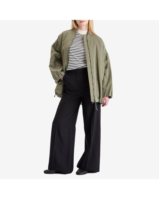 直営♪Weekend Max Mara ボンバージャケット ALBERO Water-repellent twill bomber jacket, sage green | Weekend