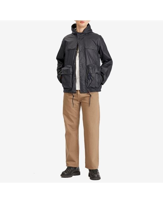 Barbour Black Heritage+ Modified Durham Wax Jacket for men