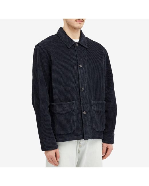 Our Legacy Blue Cord Archive Box Jacket for men