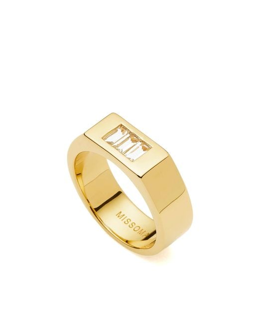 Missoma Metallic X Lucy Williams Triple Stone Chunky Ring