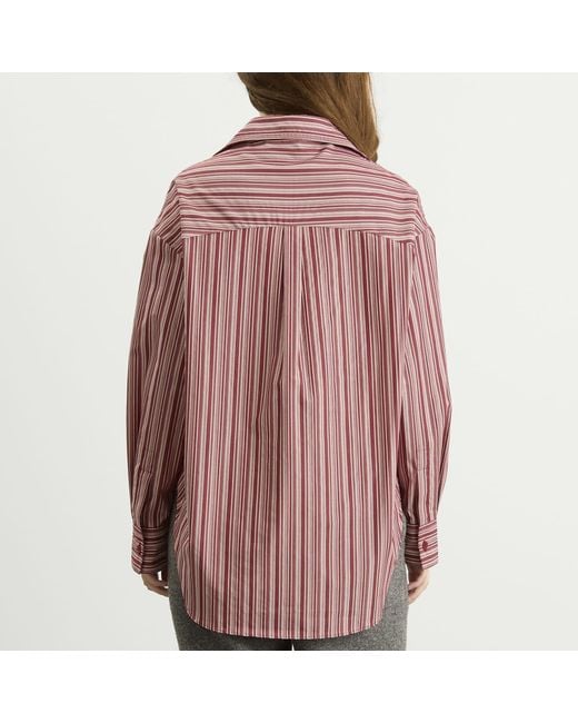 Faithfull The Brand Red En Vau Stripe Shirt