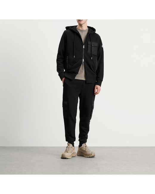 Moncler Black Patch Sweatpant for men