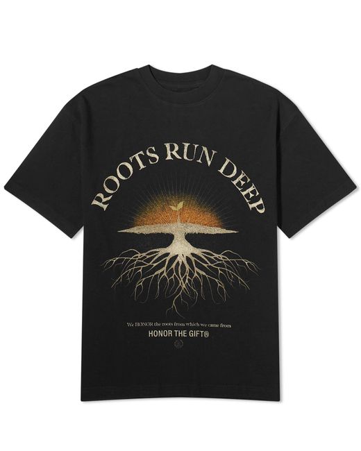 Honor The Gift Black Roots Run Deep T-Shirt for men