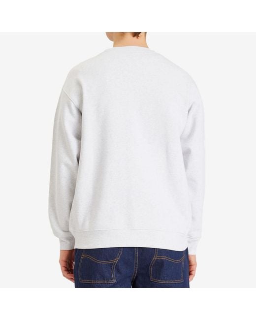 Dime White Classic Logo Sweatshirt for men