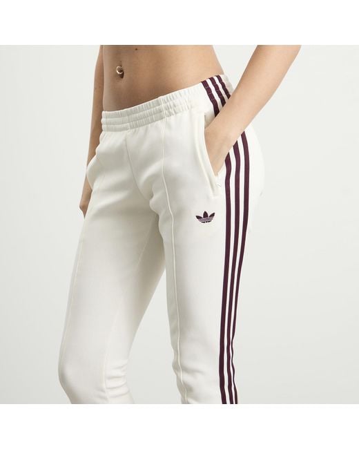 Adidas White Capri Trackpants
