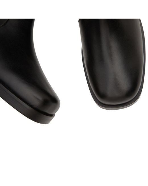 Studio Nicholson Black Square Leather Boot for men