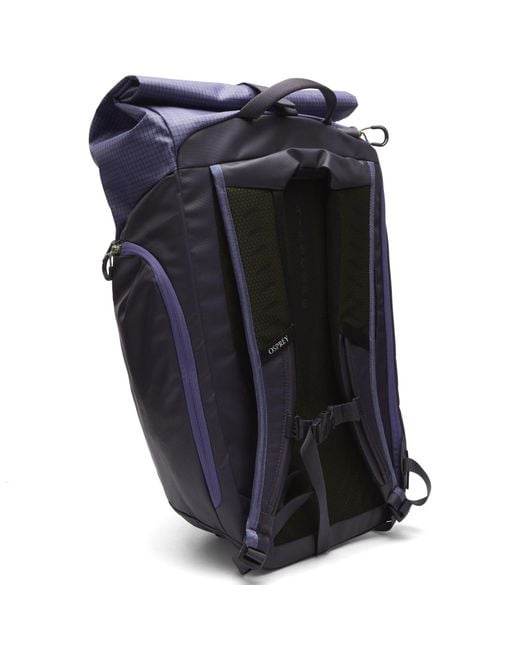 Osprey Blue Transporter Roll Top Backpack