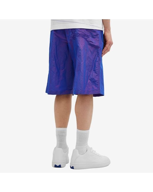 Burberry Blue Iridescent Shorts for men