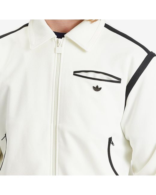 Adidas White Premium Track Top for men