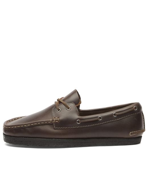 Clarks Brown Godney Boat Shoes for men