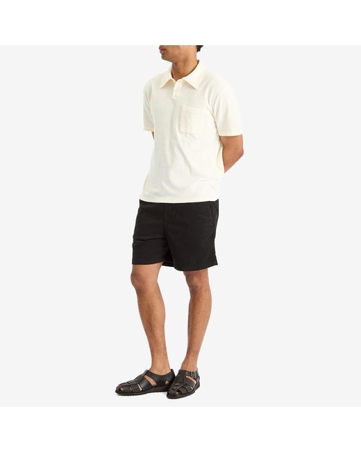 Universal Works Natural Newlyn Light Weight Terry Polo for men