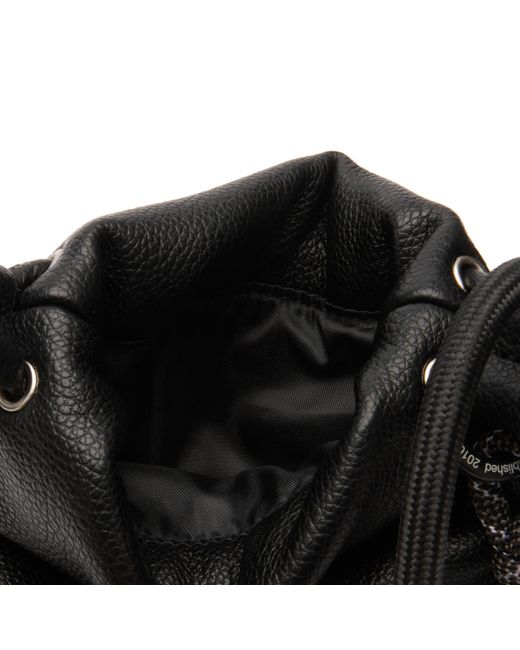 F/CE Black Tech Leather Map Pochette Bag