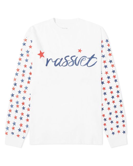 Rassvet (PACCBET) White Sparkle Logo Long Sleeve T-Shirt for men