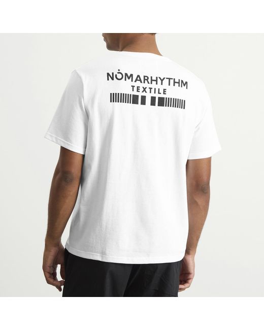 Nomarythm Textile White Icon Logo T-Shirt for men