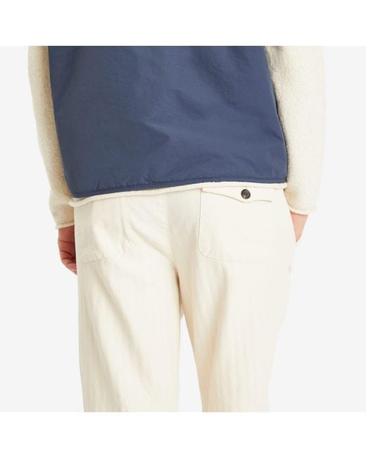Oliver Spencer White Drawstring Trousers for men