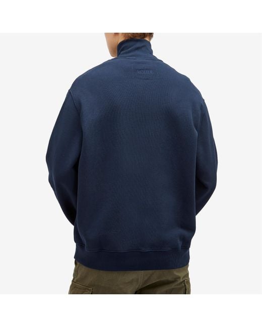 Loewe East River Ridge Zip Sweatshirt in Blue for Men | Lyst