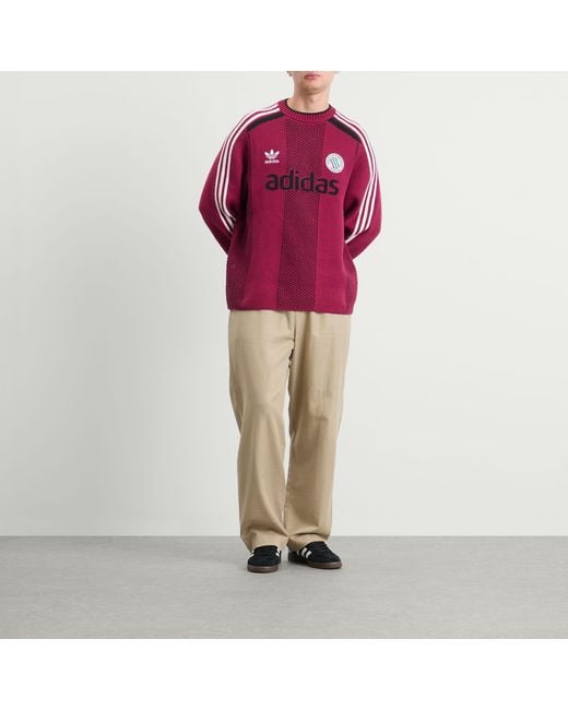 Adidas Red Adicolor Pullover Knit