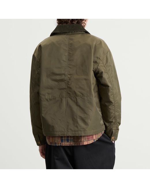 Brain Dead Green Cropped Chore Jacket for men