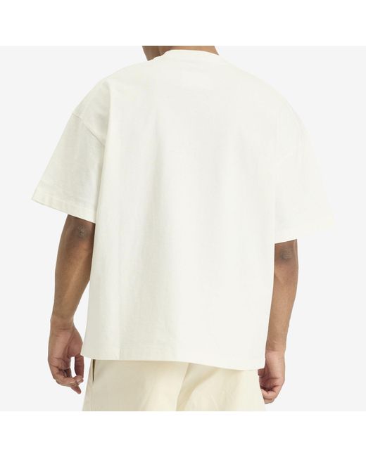 Jil Sander White Stiff Lightweight T-Shirt for men