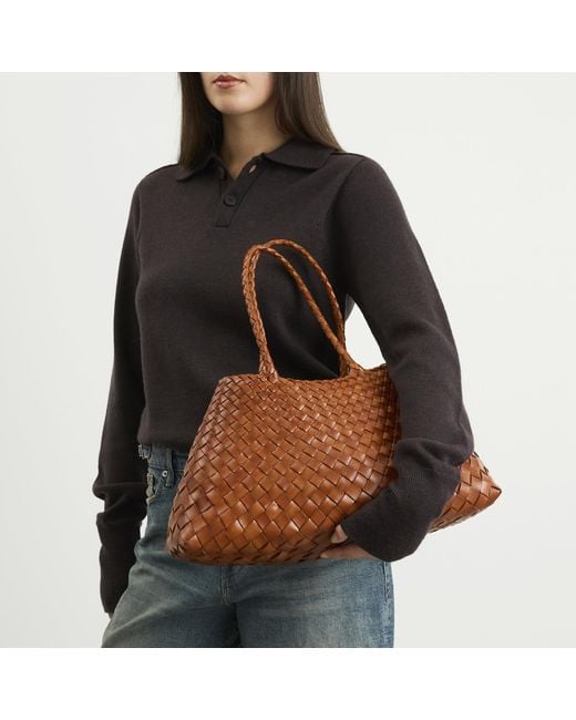 Dragon Diffusion Brown Santa Croce Large Bag
