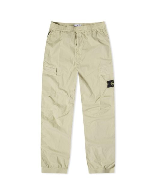 Stone Island Natural Parachute Cotton Cargo Pants for men