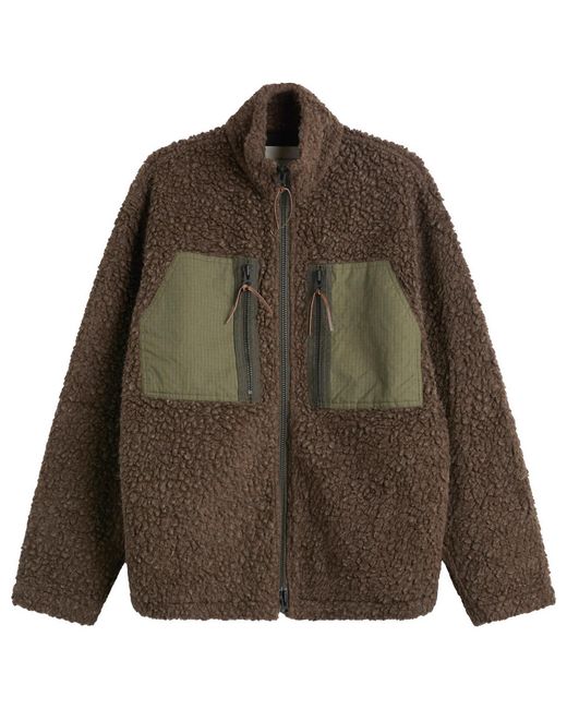 Cafe Mountain Brown Mountain Fleece Jacket for men
