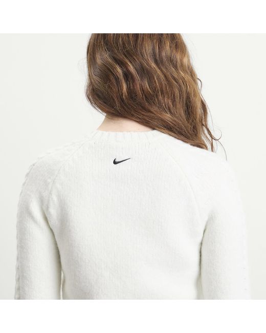 Nike White Nsw Chill Knit Jumper
