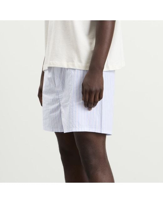 Skims Blue Logo Band Boxer for men