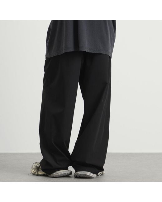 Balenciaga Black Stretch Poly Tracksuit Pants for men