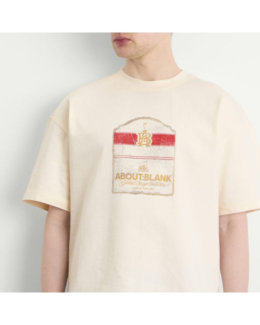 About Blank White Bottle T-Shirt for men