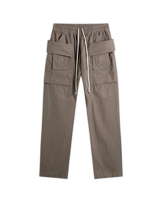 Rick Owens Gray Creatch Cargo Drawstring for men