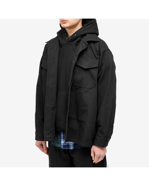 Engineered Garments Heavyweight Mc Shirt Jacket in Black for Men