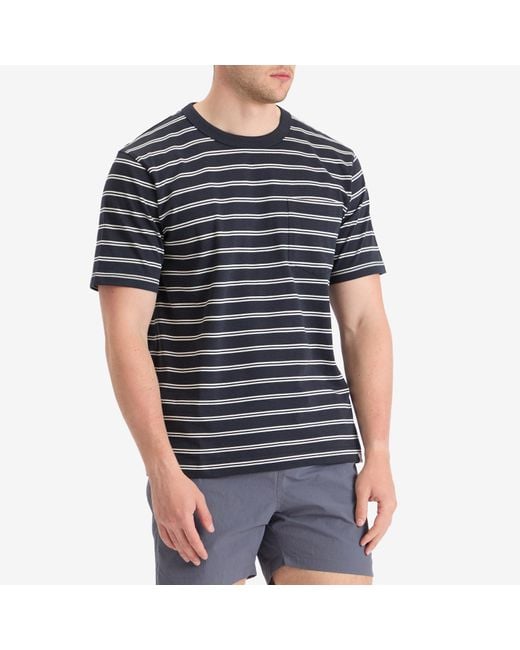 Norse Projects Blue Holger Sailor Stripe Pocket T-Shirt for men