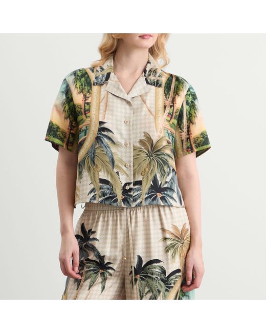 Amiri Metallic Paradise Print Shirt